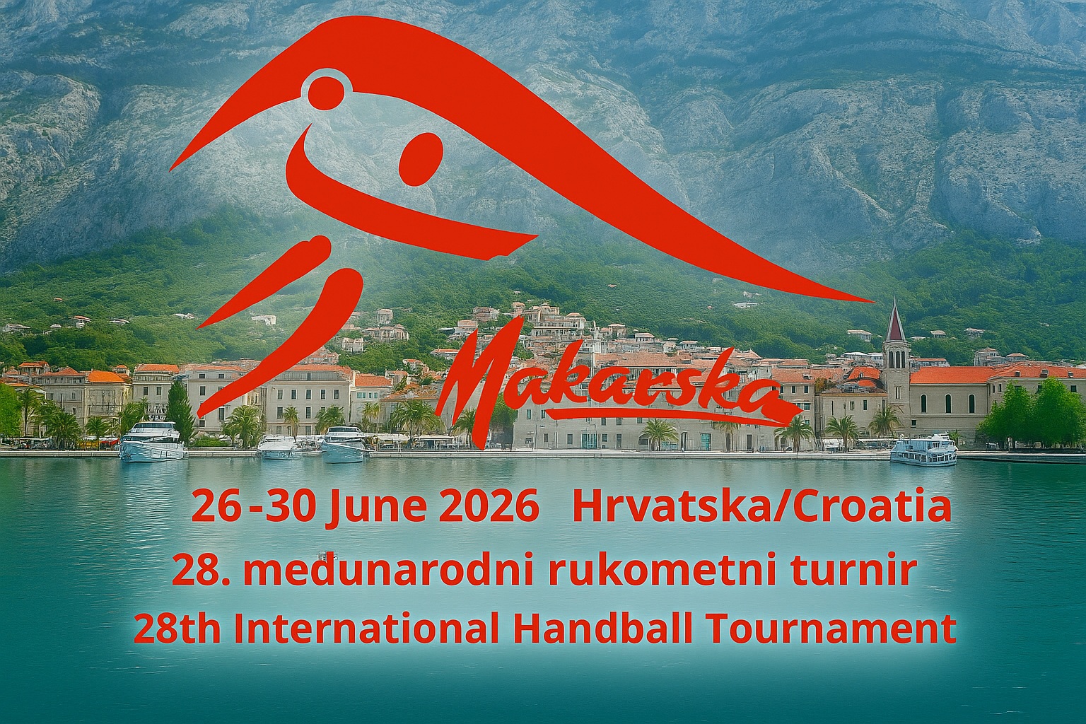 Makarska 2026, 26-30 June 2026, Hrvatska/Croatia, 28th International Handball Tournament